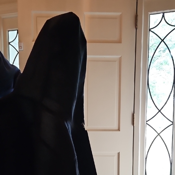 Women's Black Zip-Up Sweatshirt - Picture 5 of 6